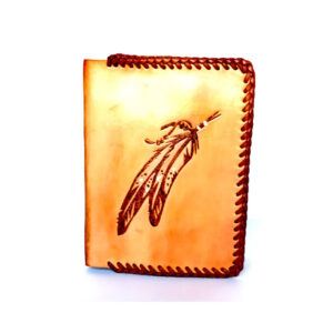 Funda Pirograbada para Agenda/Diario Mod. Pluma